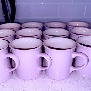 10 Le Creuset Vancouver Coffee Mugs in Shallot purple lavender lilac